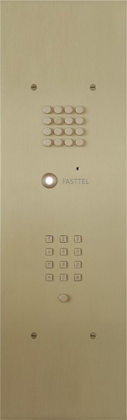 Wizard Bronze gold 1 button large model keypad and b/w cam
